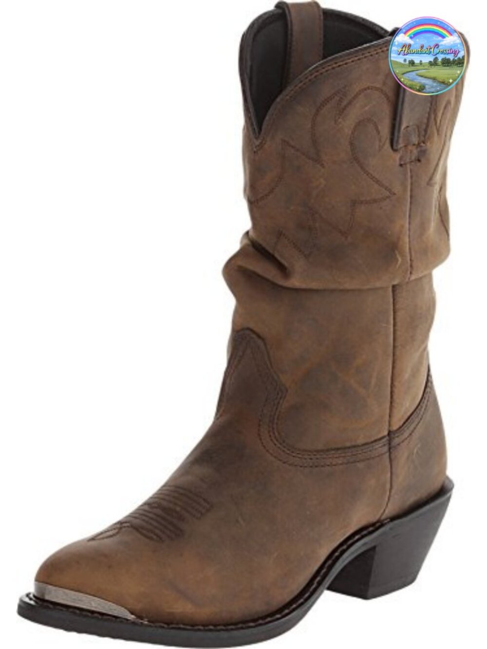 Slouch 11" Western Boot Women's Mid-Calf Leather Round Toe